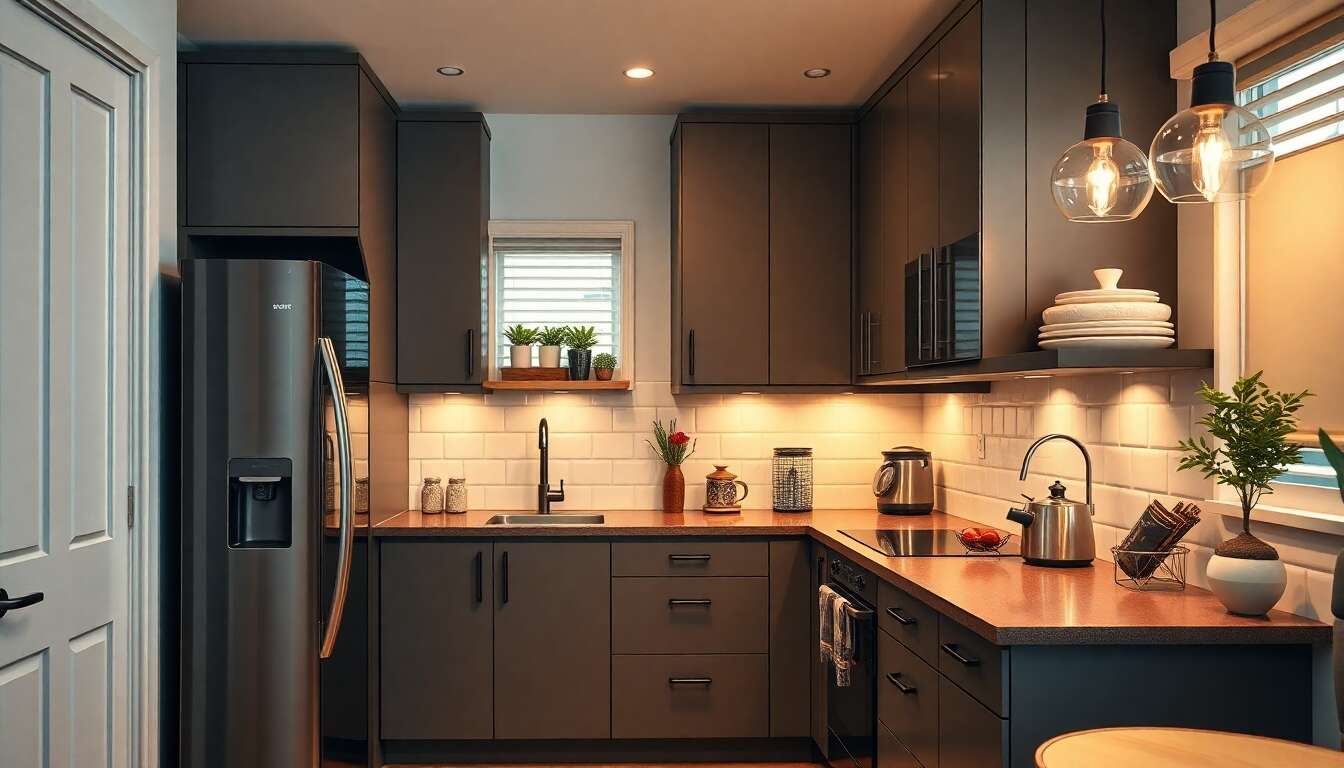 Optimisez Votre Espace Avec Style adoptez La Cuisine Américaine — free download