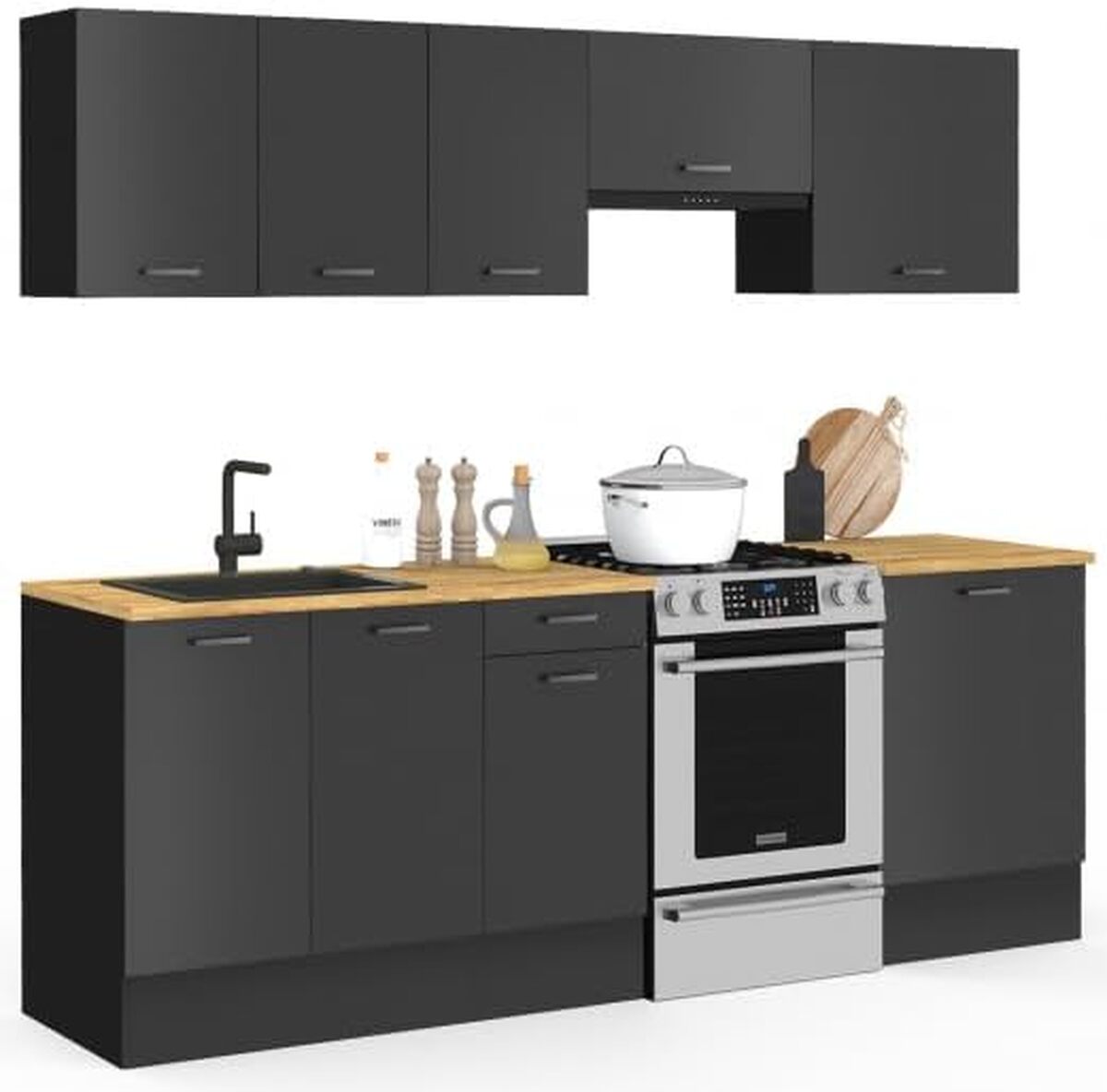 Test : cuisine complète IDMarket 240 cm SUBTIL