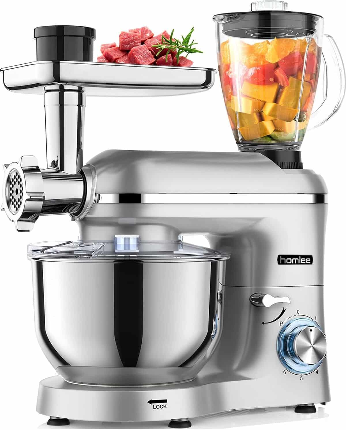 Test du robot multifonctions Homlee 1800W : pâtisserie, blender et hachoir en un