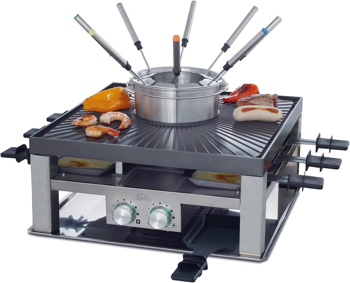 Test du Solis 3-en-1 : raclette, fondue et grill