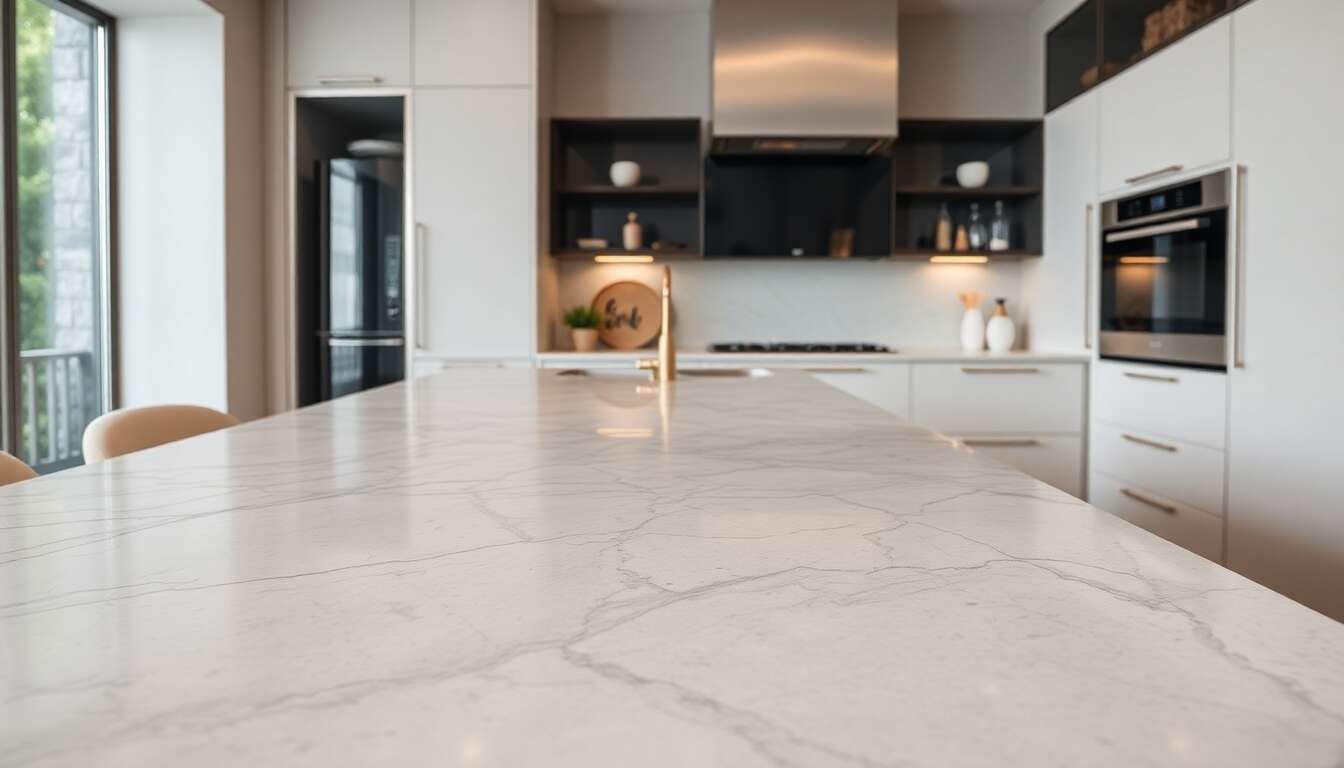 Plan de travail en pierre naturelle : l'élégance intemporelle pour votre cuisine