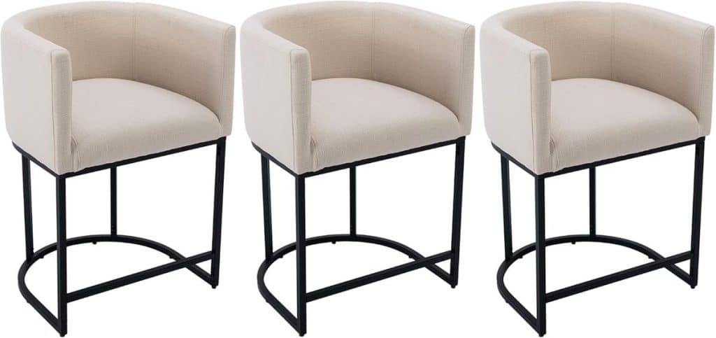 Avis sur le lot de 3 tabourets de bar VESCASA modernes et confortables