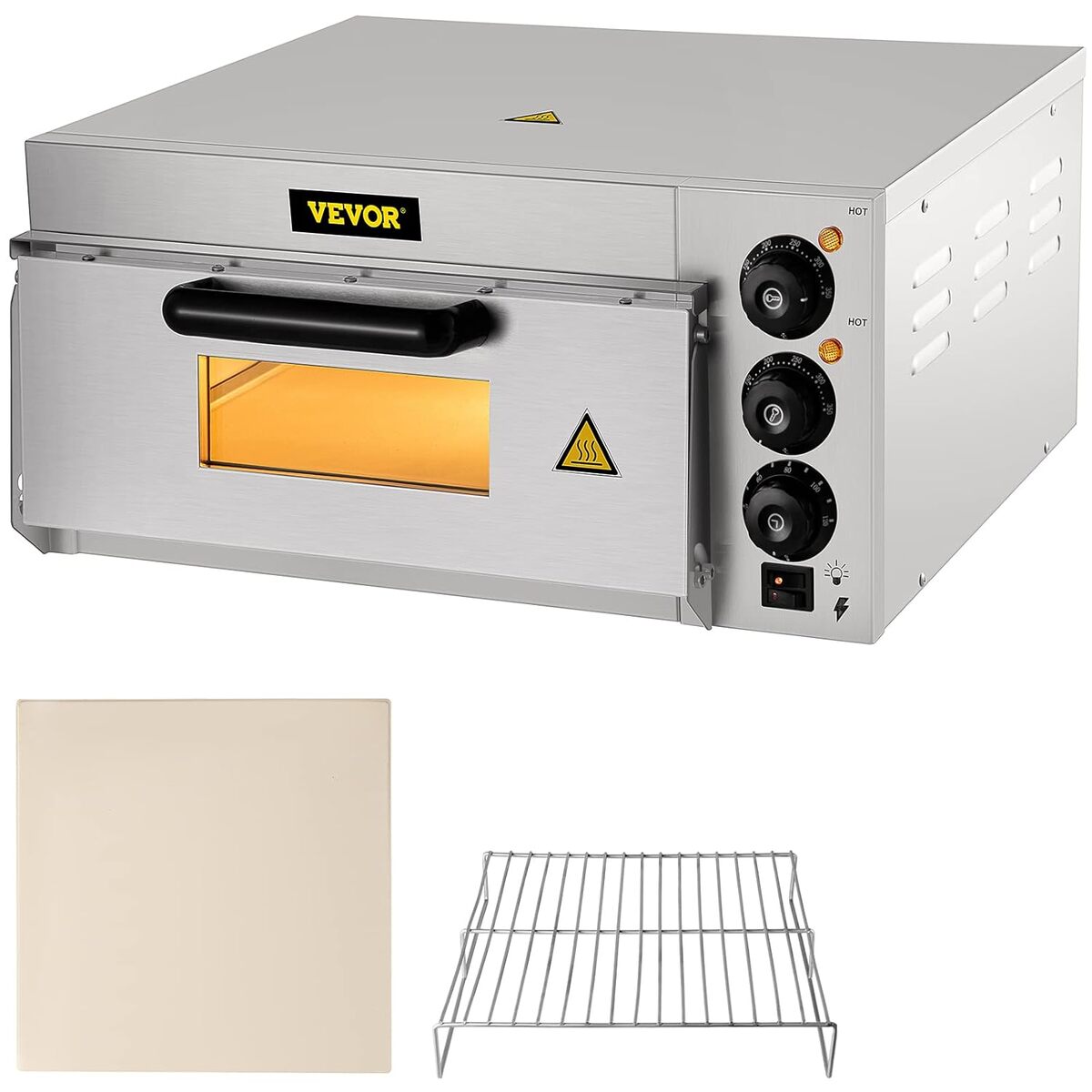 Test : four à pizza électrique VEVOR 3000 W acier inoxydable