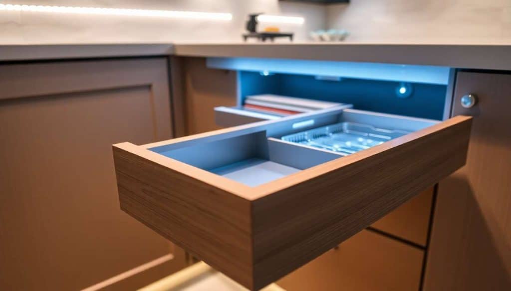 éclairage de tiroir de cuisine : quel investissement est rentable ?