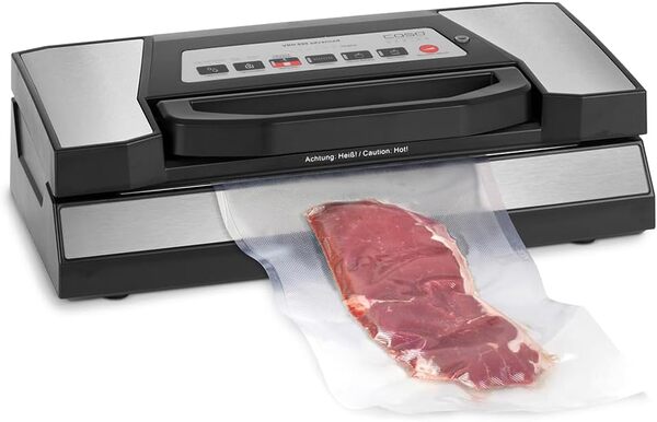 CASO VRH 690 advanced Machine à souder sous vide professionnelle avec 2 rouleaux de film, force d'aspiration réglable et temps de soudure, fonction marinade