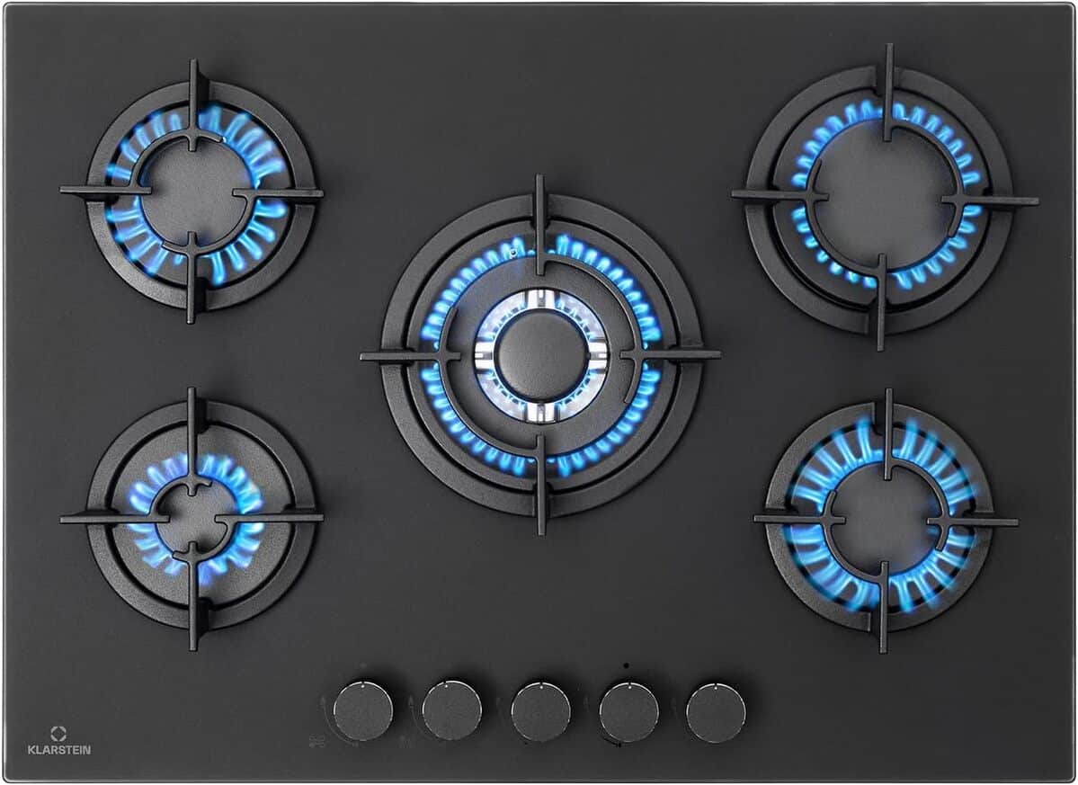 Test de la table de cuisson gaz Klarstein à 5 brûleurs