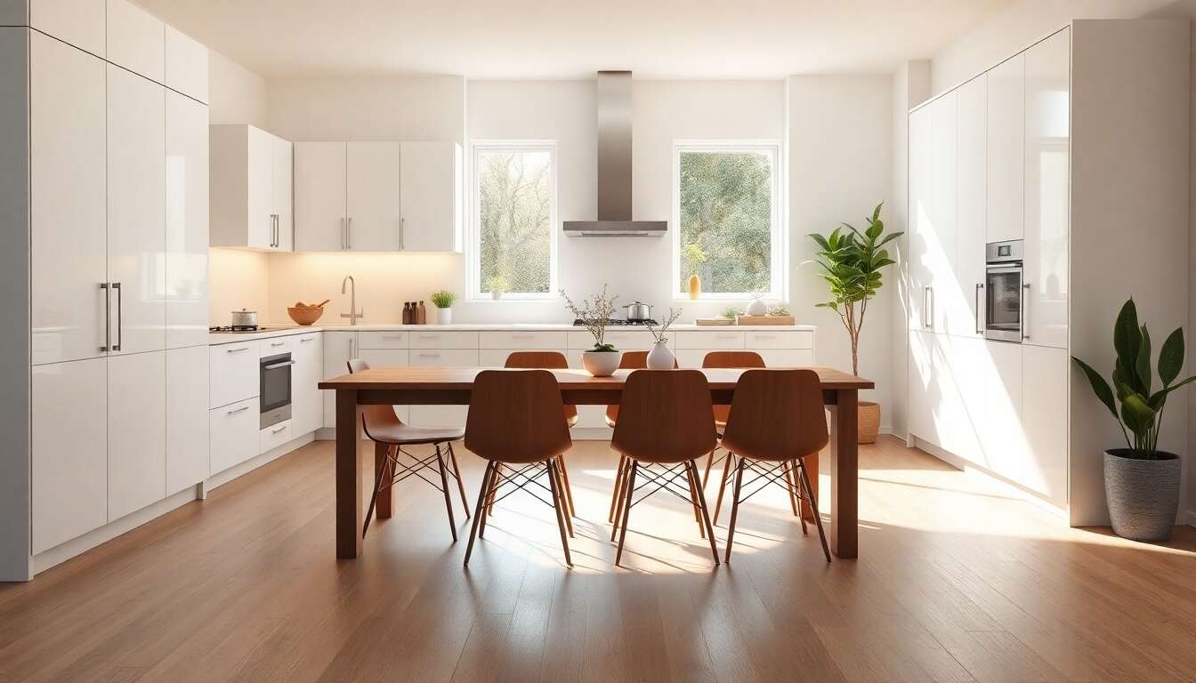 Cuisine moderne : comment intégrer une table indépendante ?