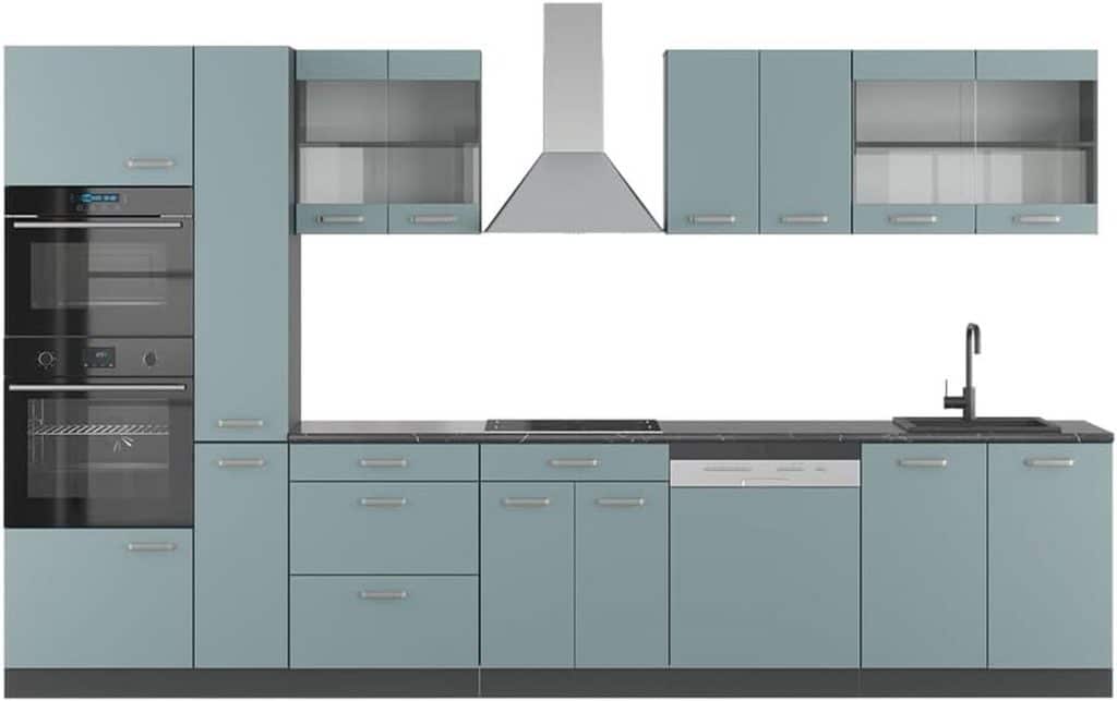 Test : cuisine Vicco R-Line, élégance en bleu-gris/anthracite