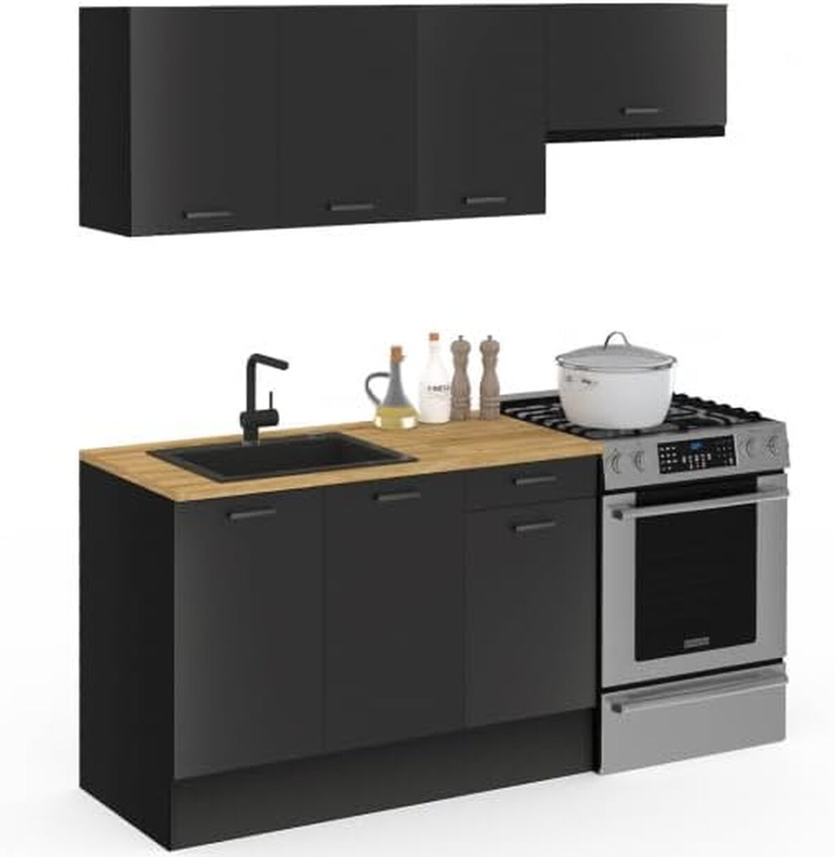 Test de la cuisine complète IDMarket subtilement élégante