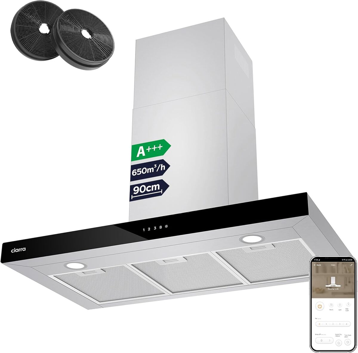 Test de la hotte aspirante Ciarra CBCS9102 : performance et design au rendez-vous