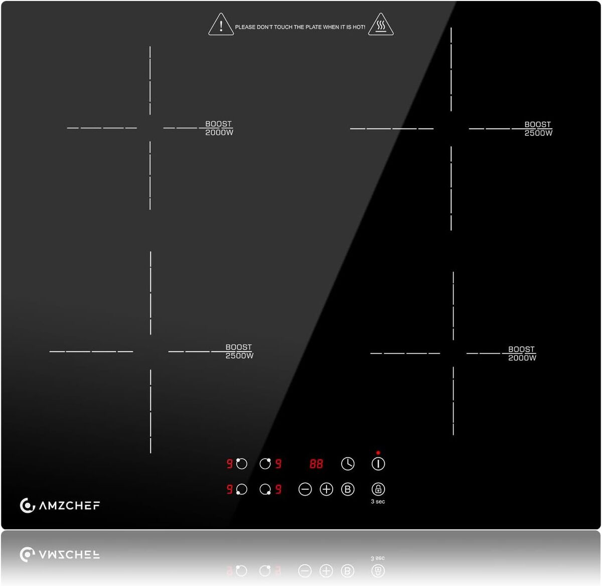 Test de la plaque à induction AMZCHEF 4 feux