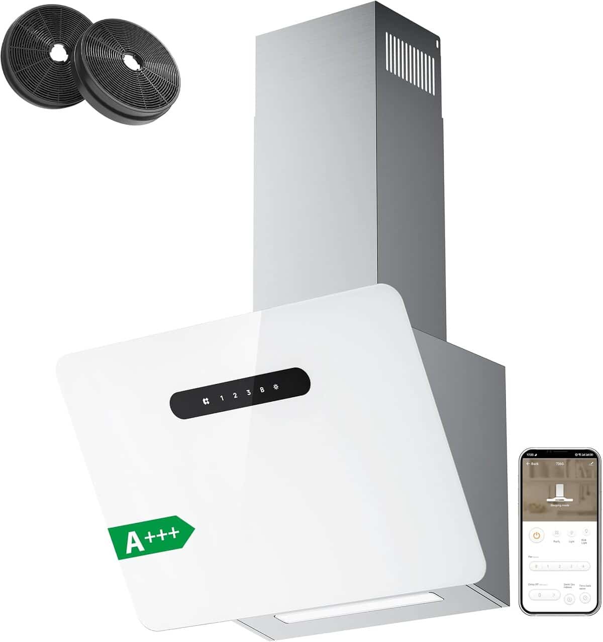 Test de la hotte aspirante Ciarra CBCW6736K : efficacité et connectivité