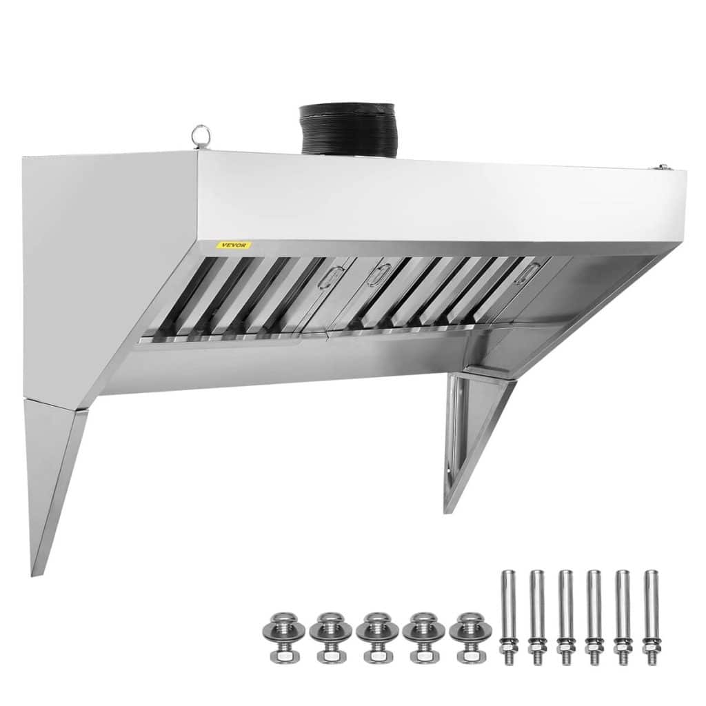 Test de la hotte aspirante Vevor pour camion-restaurant