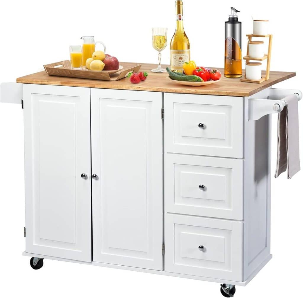 Test du chariot de cuisine Giantex : la desserte à roulettes incontournable