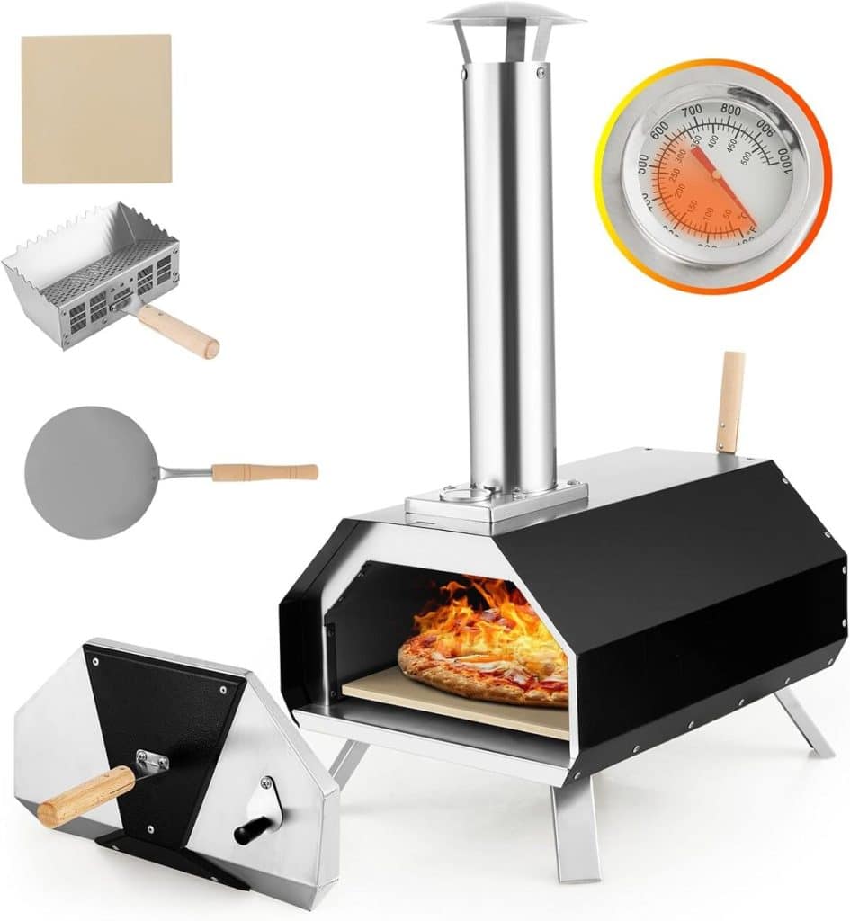 Test : four à pizza GYMAX extérieur 162 cm, polyvalence et performance en plein air