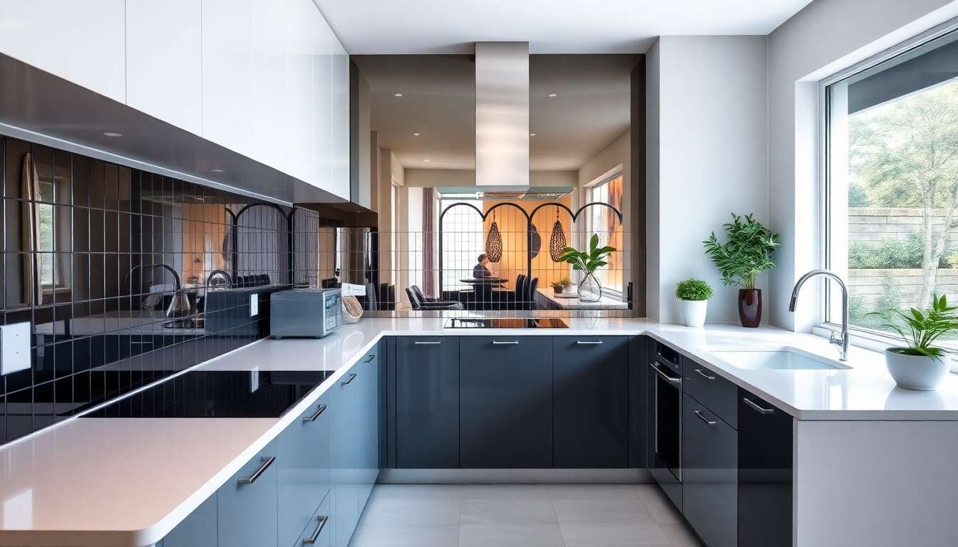 Am&eacute;liorez la luminosit&eacute; et l'espace avec une cr&eacute;dence miroir