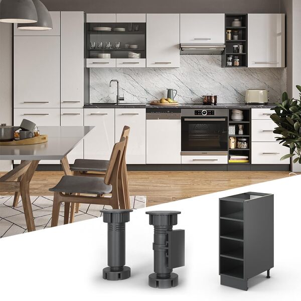 Vicco Etagère de Cuisine Fame-Line, Anthracite, 30 cm, PT Anthracite