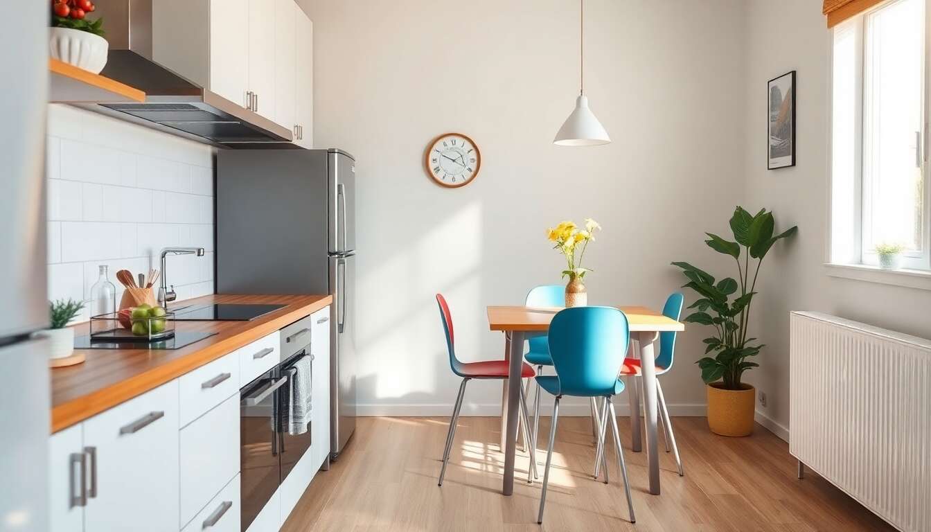 Am&eacute;nager un coin repas dans une petite cuisine