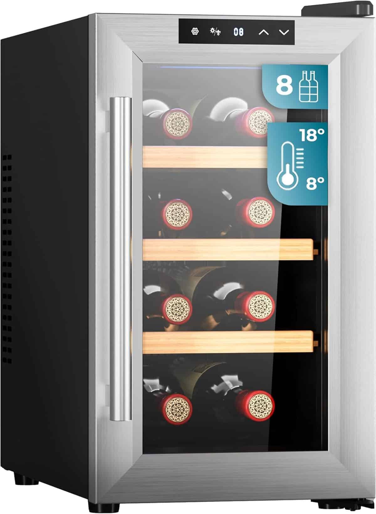 Test de la cave à vin Bolero GrandSommelier 830 CoolWood de Cecotec