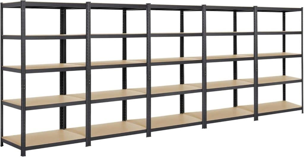 Test de l'étagère clipsable Yaheetech : robustesse et capacité bluffantes