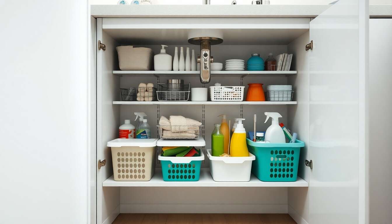 Comment organiser efficacement l’espace sous votre évier ?