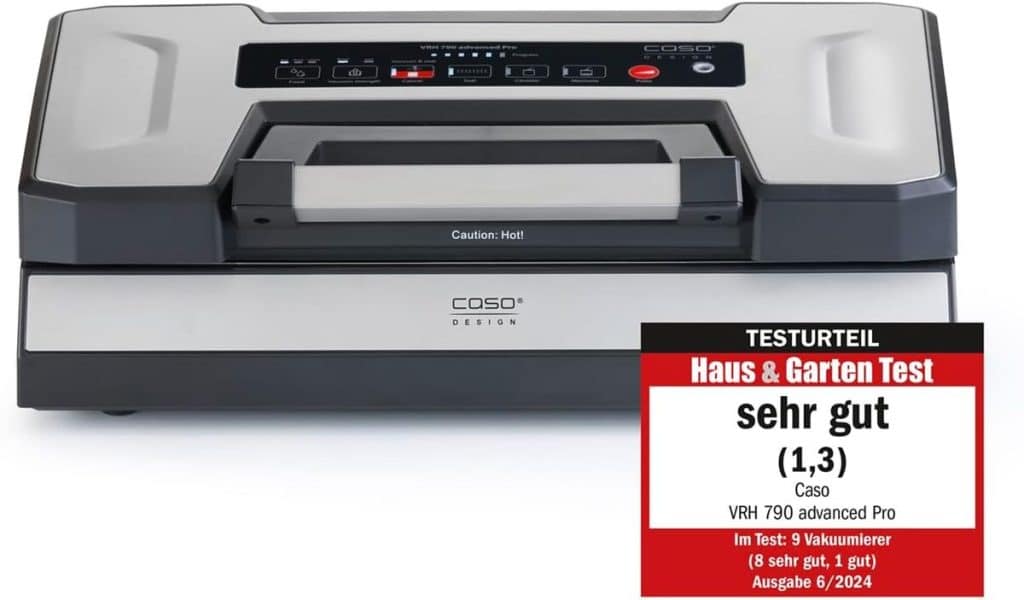 Test de la machine sous vide CASO VRH 790 Pro : performance et innovation