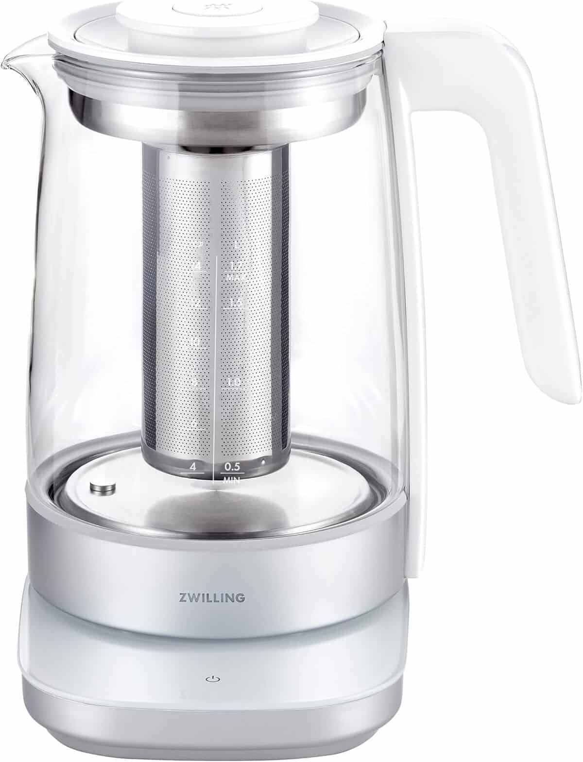 Test de la théière-bouilloire Zwilling Enfinigy : polyvalence et design en blanc