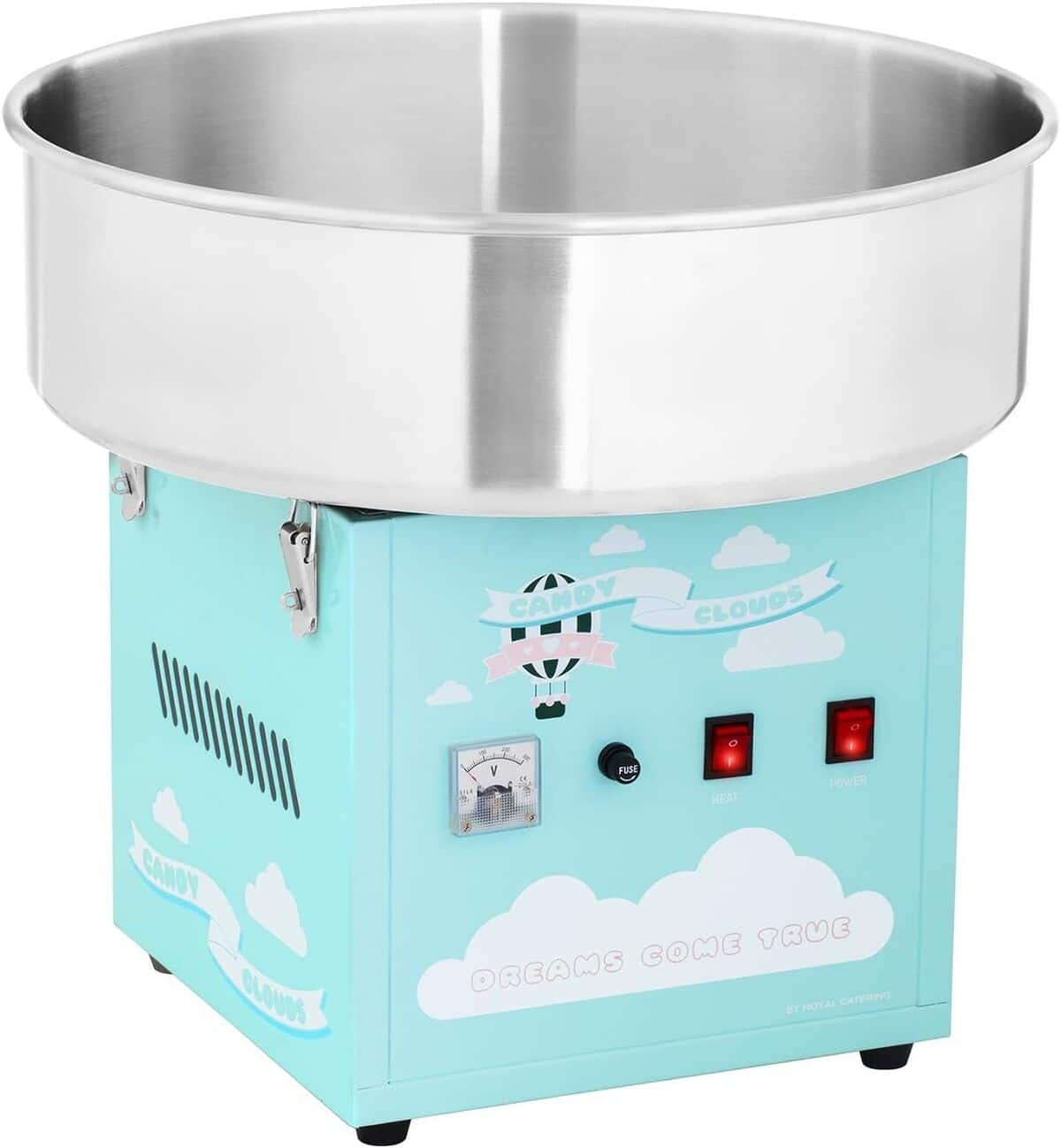 Test : royal Catering RCZK-1200-BG, la machine à barbe à papa en inox efficace et élégante