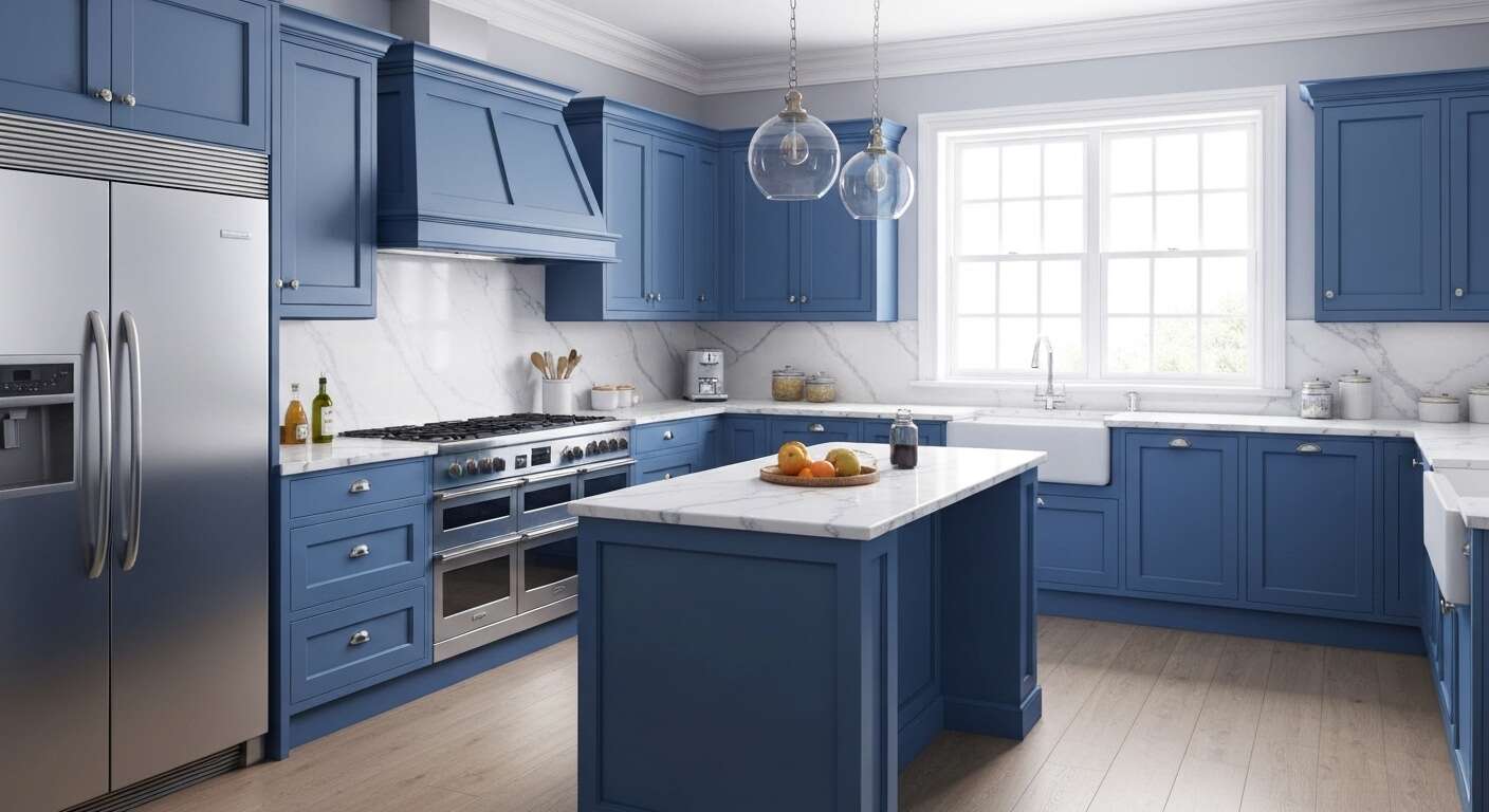 Cuisine bleue : découvrez le charme et l'élégance