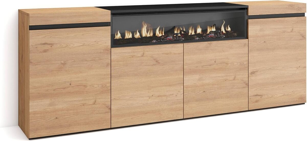 Test : buffet Skraut Home avec cheminée électrique