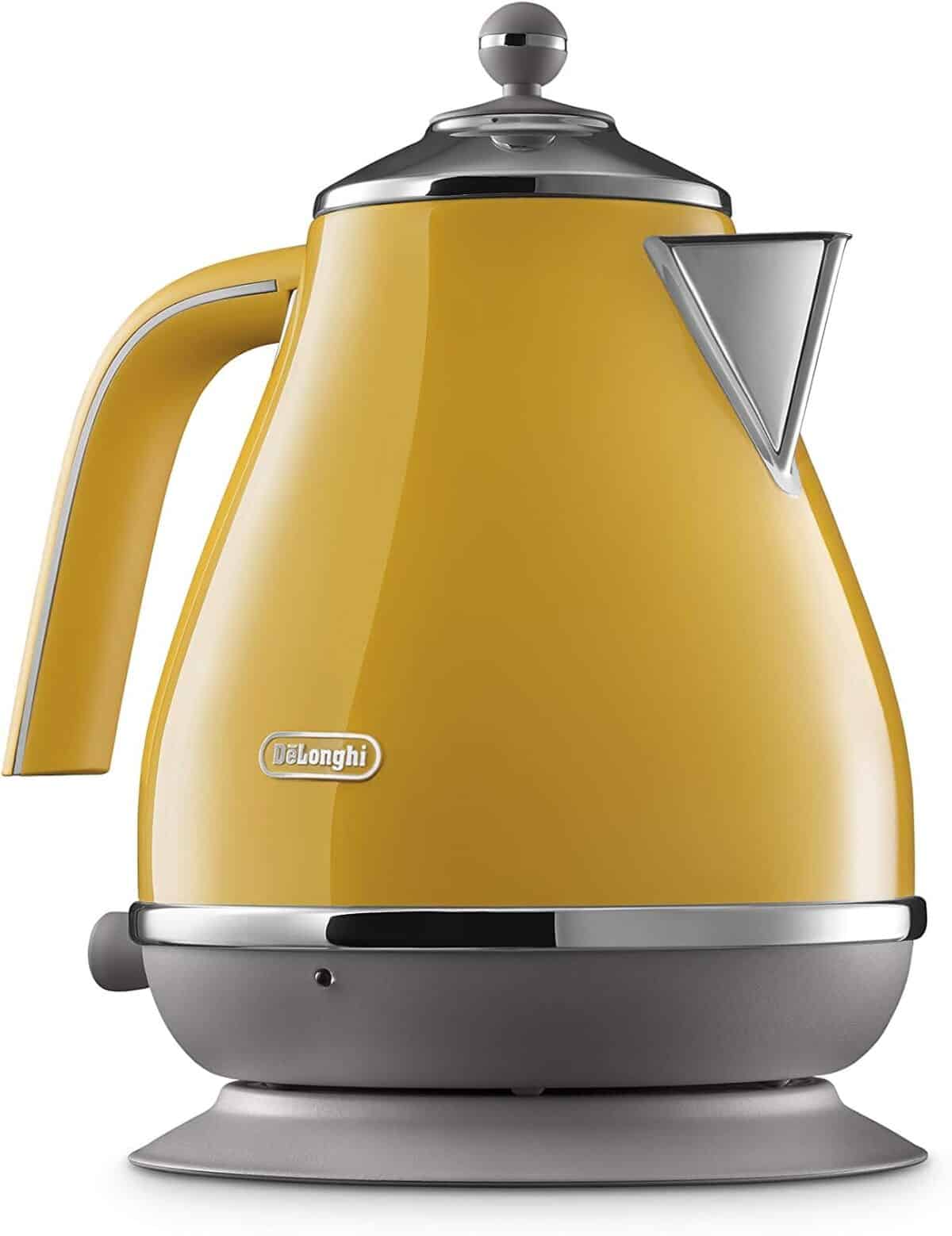 Test DeLonghi Icona Capitals bouilloire jaune