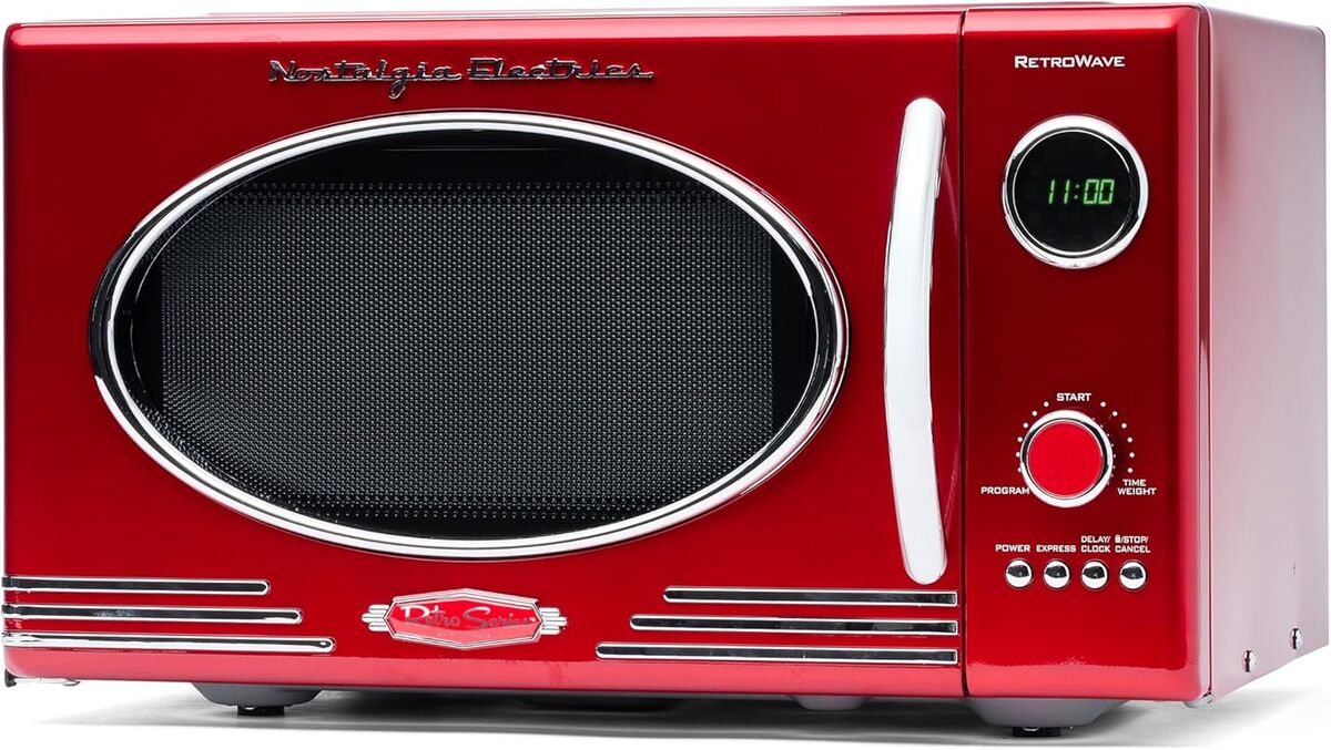 Test du micro-ondes Nostalgia rétro : efficacité et style vintage
