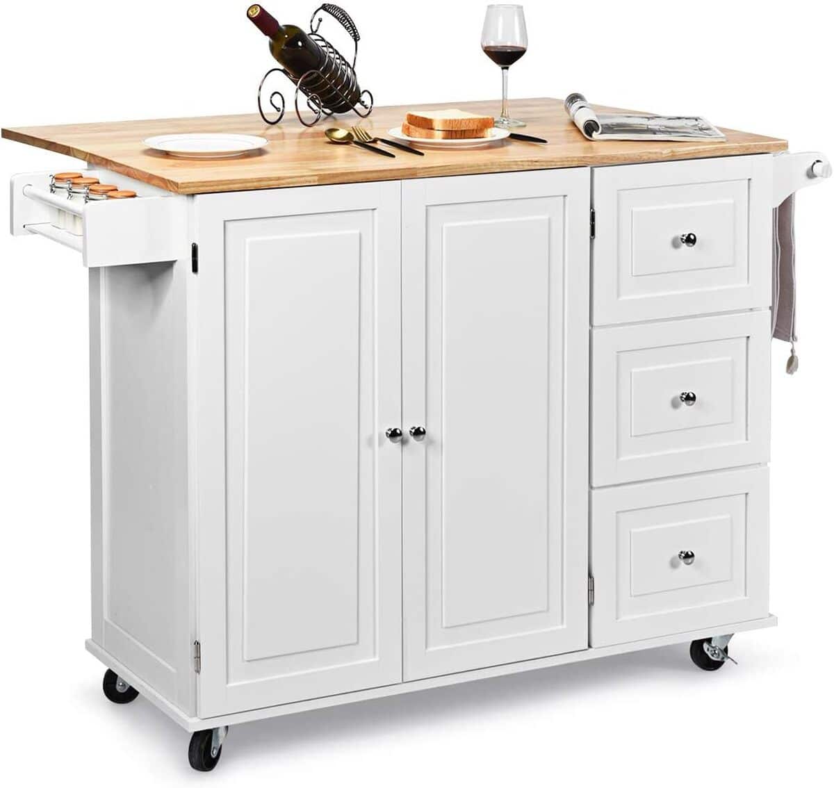 Test : desserte de cuisine Costway, pratique et polyvalente