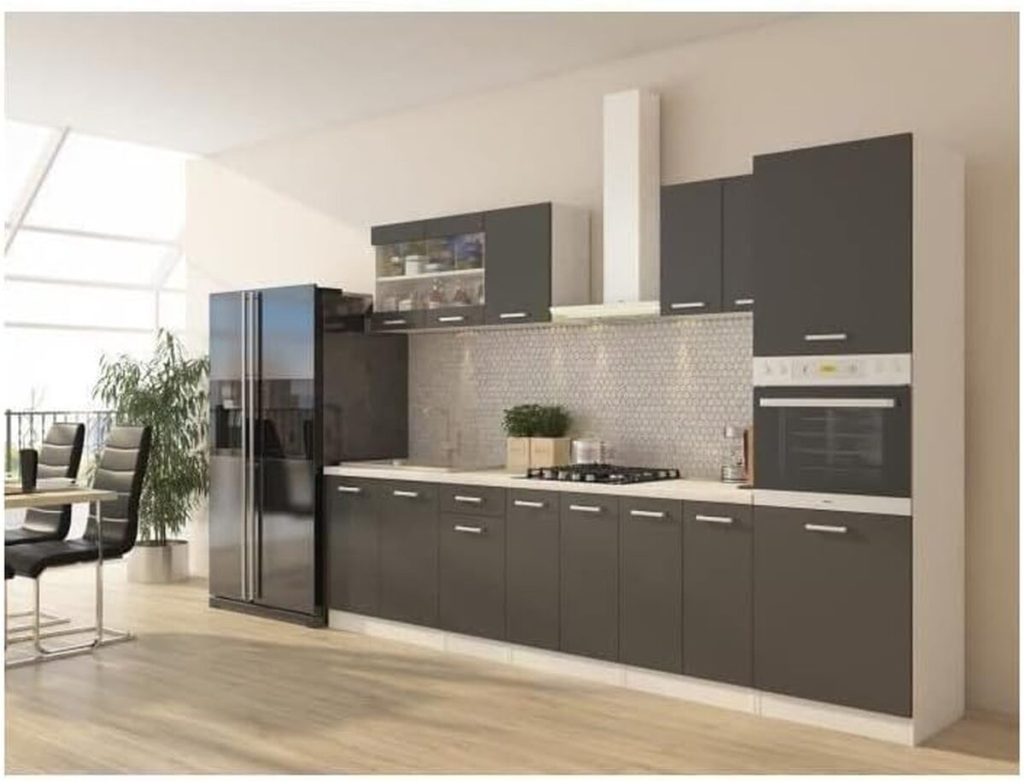 Test de la cuisine complète Ultra avec colonne four intégrée et plan de travail