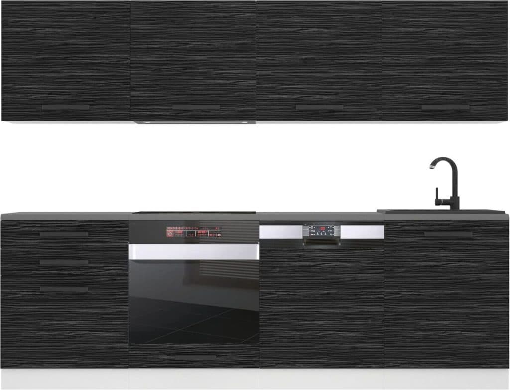 Test de la cuisine équipée Belini Alice 240 cm en ébène royal