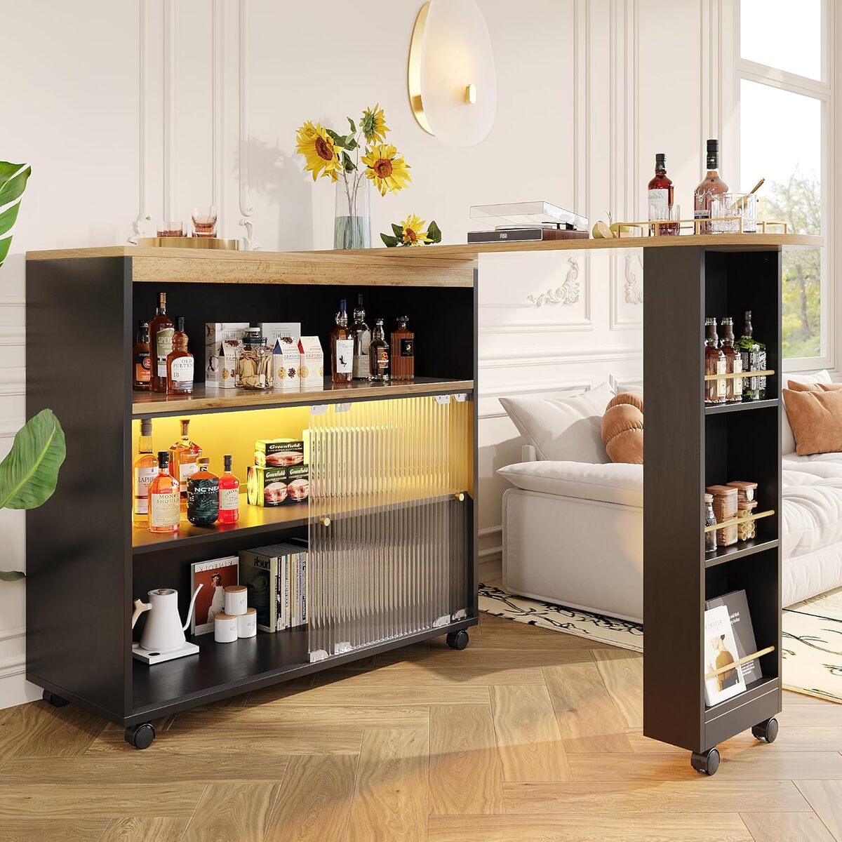 Test de la table de bar extensible SogesHome avec espace de rangement