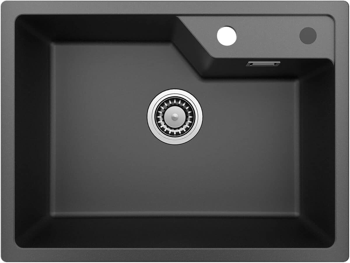 Test : évier cuisine Sofetiy Evier 60 x 45 cm en granit noir