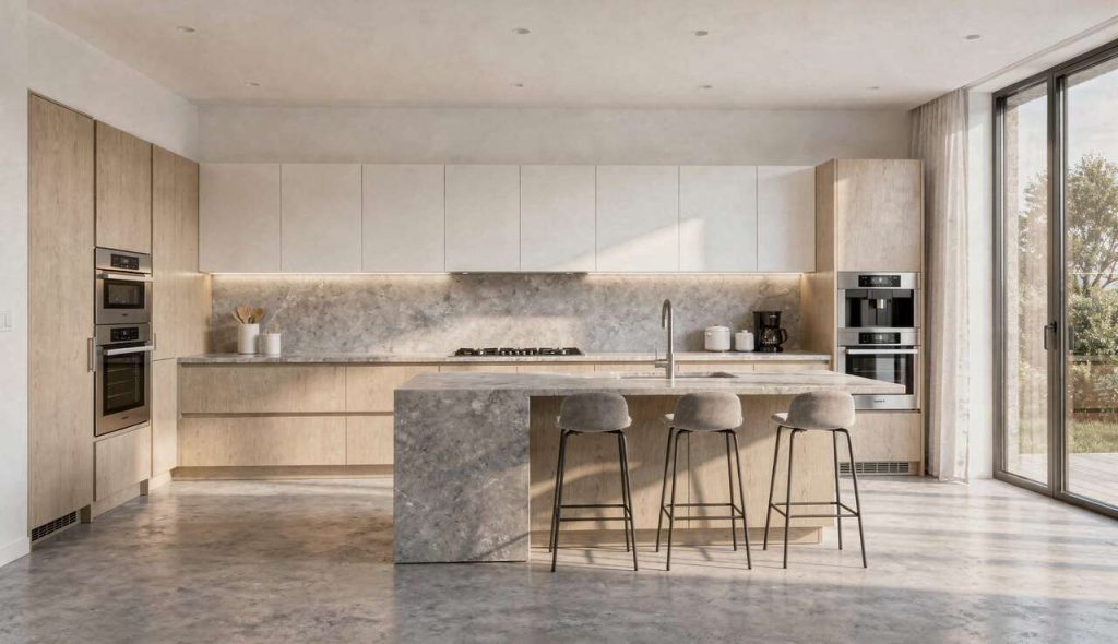 Cuisines design sans meubles hauts : tendance fonctionnelle