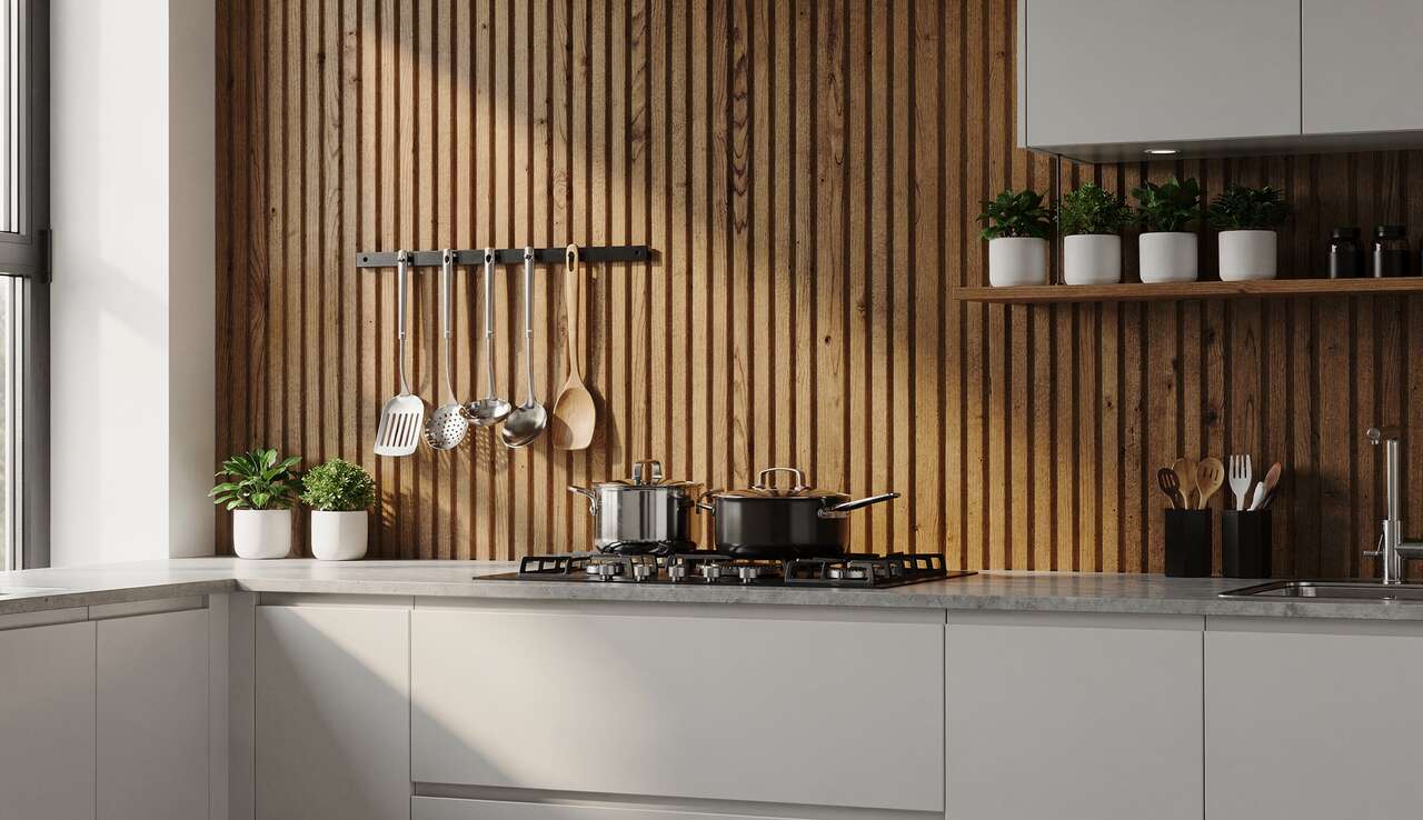 Ajouter du caract&egrave;re avec un mur en tasseaux de bois