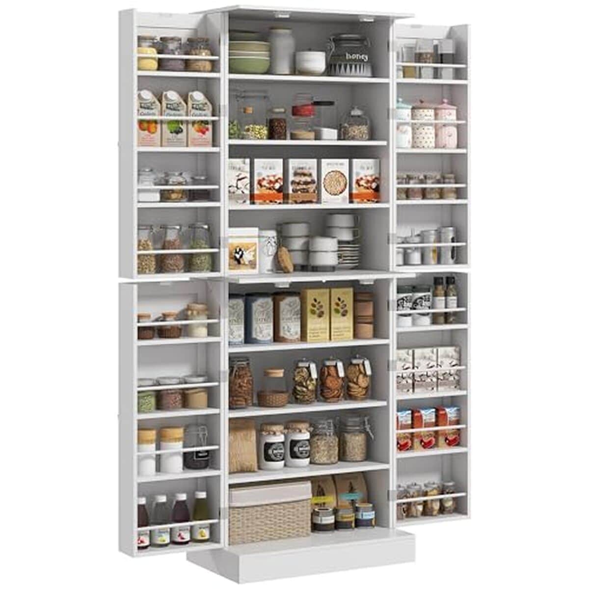 Test de l'armoire de cuisine HOMCOM avec placards et porte-épices