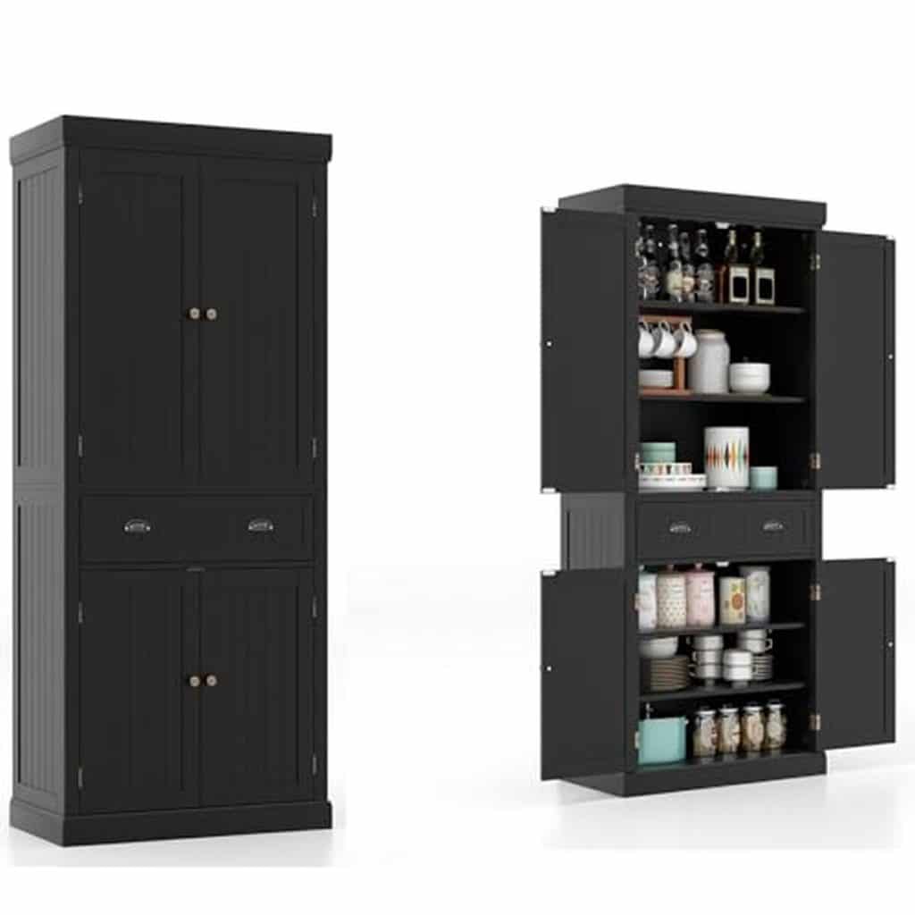 Test du buffet de cuisine KOMFOTTEU avec armoires et tiroirs