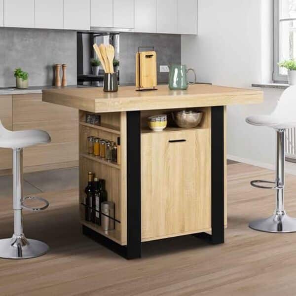 Explorez notre essai détaillé de l'ilot central phoenix de 110 cm avec rangements, une solution pratique pour optimiser l'espace dans votre cuisine et apporter une touche de modernité.