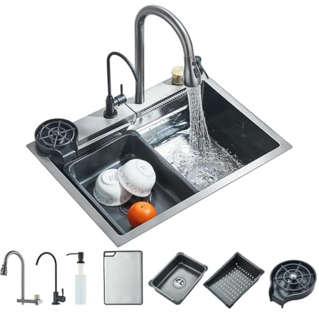 Test de l'évier multifonction TVTIUO en acier inoxydable