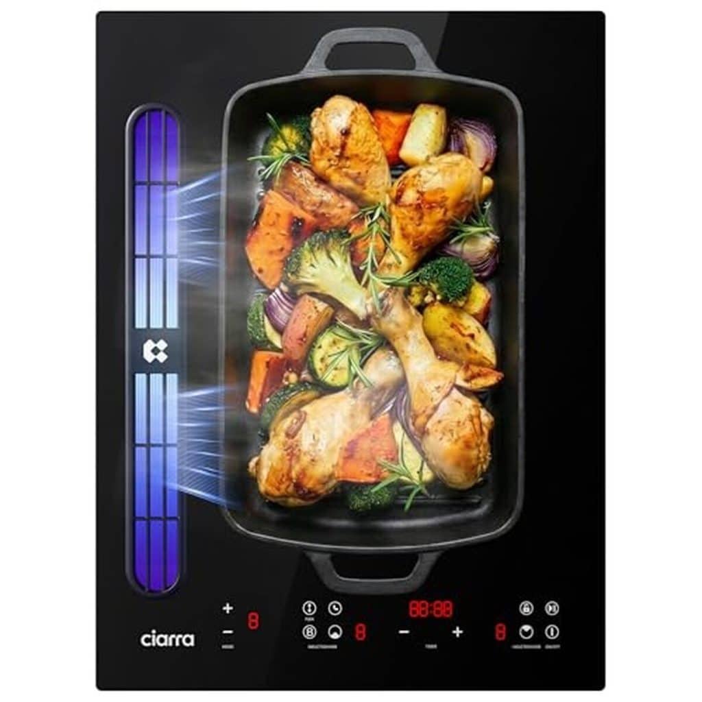 Test : plaque induction CIARRA ONE CBBEH392BF avec hotte intégrée