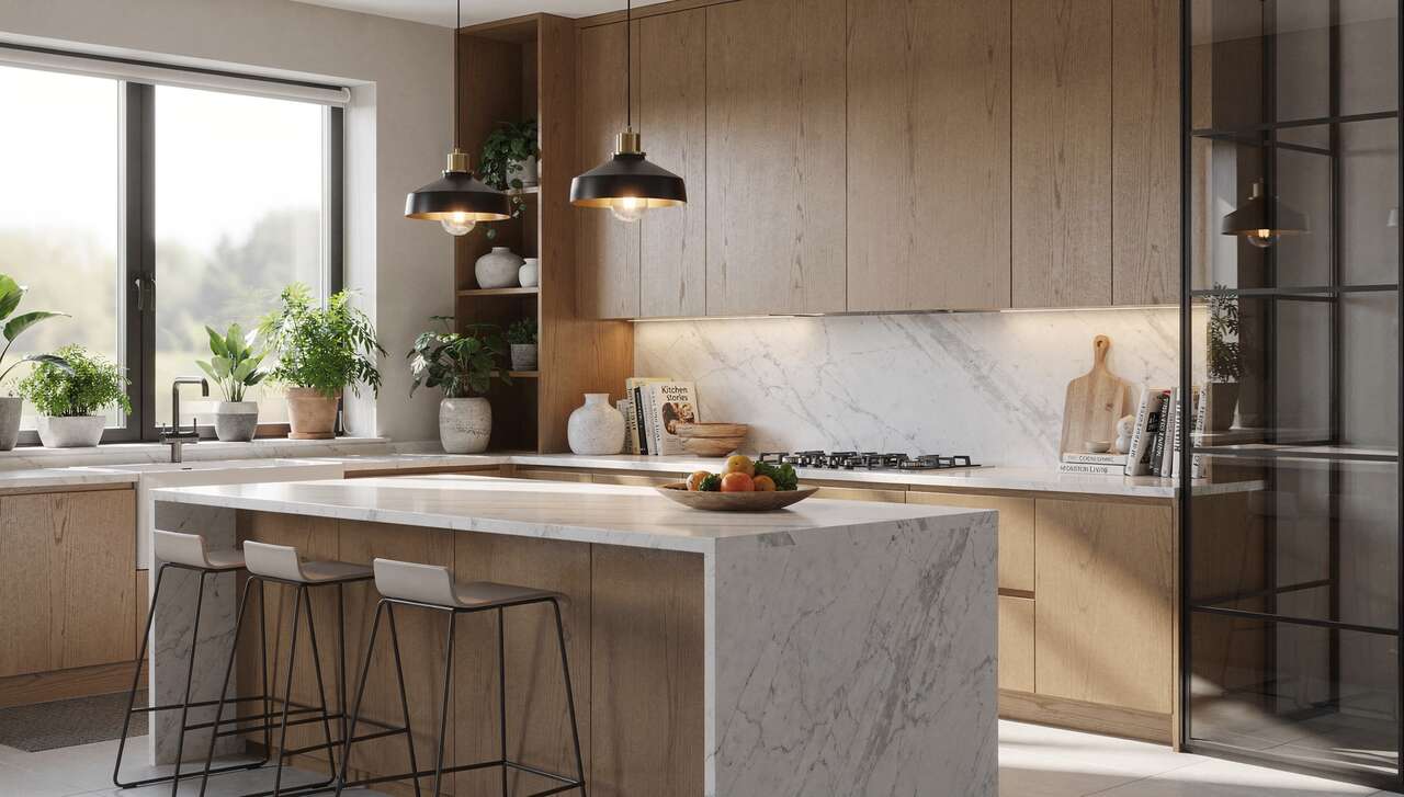 Cuisine avec verrière : styles et inspirations