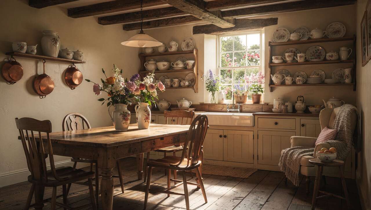 Cuisine cottage anglais : un mariage entre charme rustique et élégance