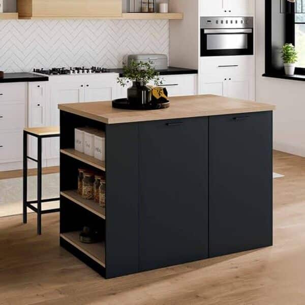 Découvrez notre test complet de l'îlot central TIBO IDMarket en bois noir 120 cm : design, fonctionnalités et avis d'utilisation pour votre cuisine. 
