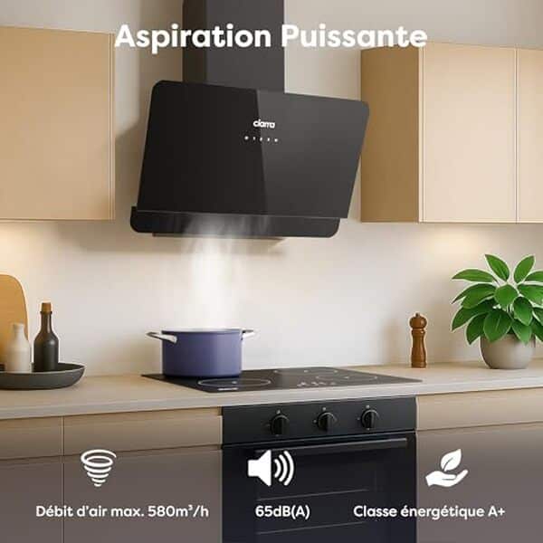 Découvrez notre test détaillé de la hotte inclinée CIARRA CBCB6765C : performances, design noir élégant et efficacité énergétique pour votre cuisine. 