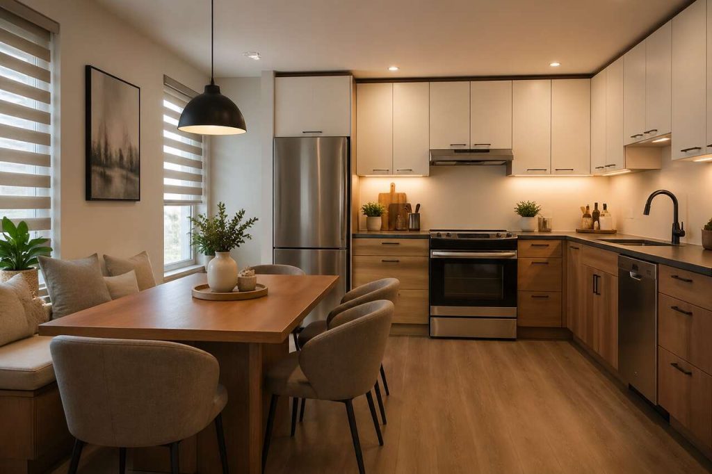 Cuisine avec coin repas : optimiser votre espace convivialité
