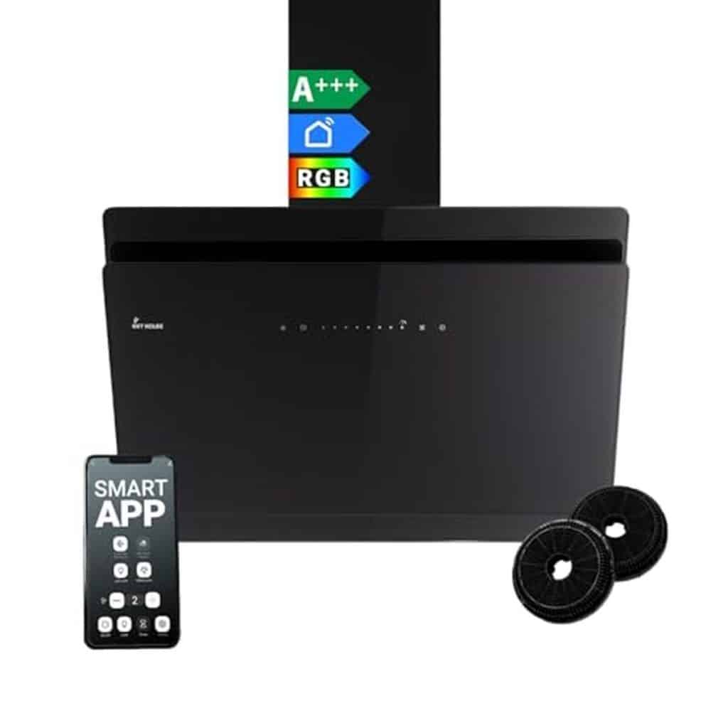 Test : hotte kkt kolbe verre noir et wifi intelligent